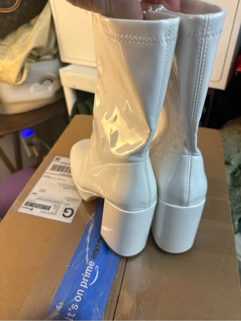 Dream Pairs Y2K Platform Mid-Calf Gogo Boots Size 7